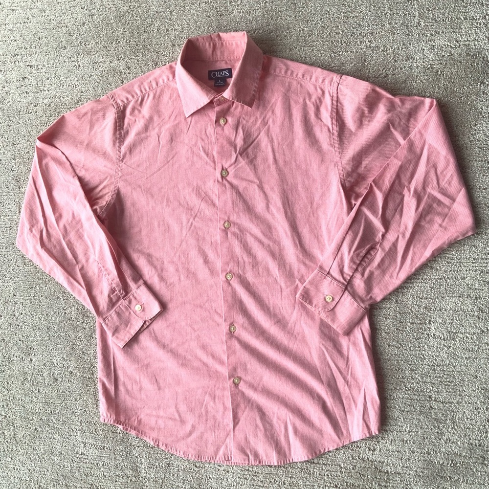 CHAPS Youth Size Large (14-16) Button Front Shirt in Great Condition!